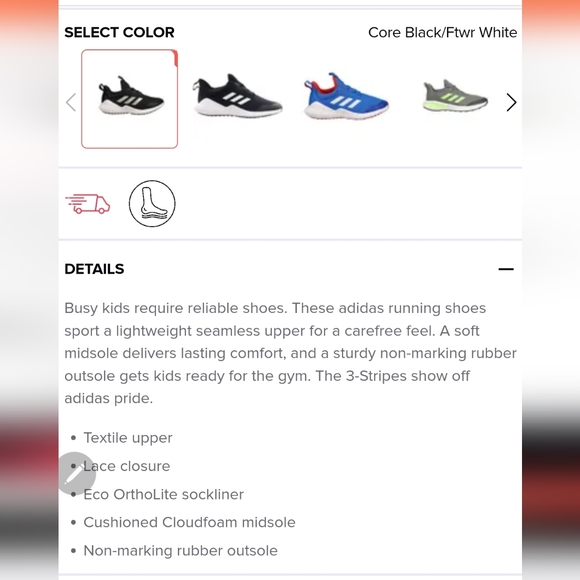 Adidas Fortarun running shoes cloudform sole - Picture 4 of 9